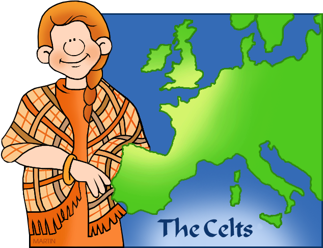 Celtic Map - Celts Clipart (648x499)