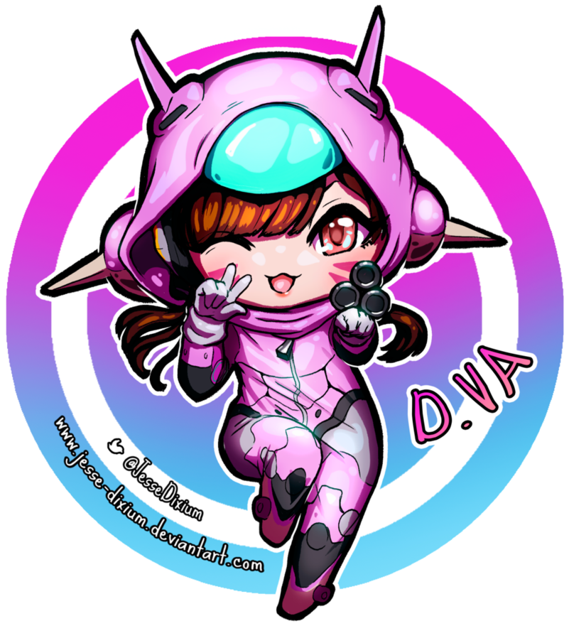 Va Kigurumi Chibi [overwatch Fan Art] By Jesse Dixium - D Va Overwatch Chibi (894x894)