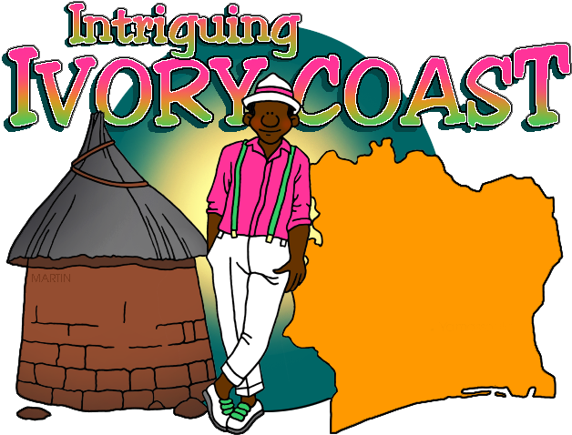 Ivory Coast Map - Ivory Coast Clipart (639x485)