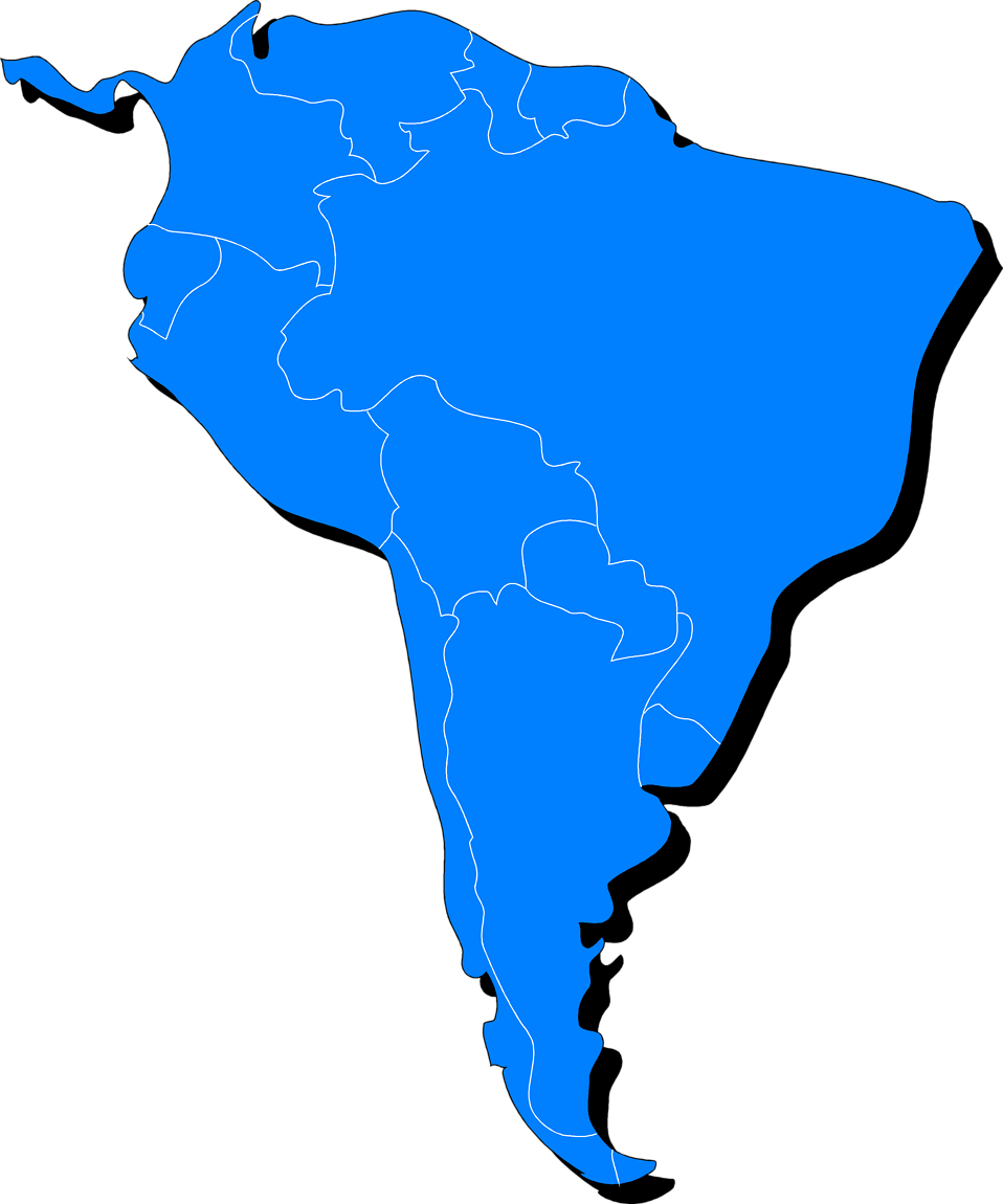 Map Clipart America Map - Latin America Clip Art (958x1150)