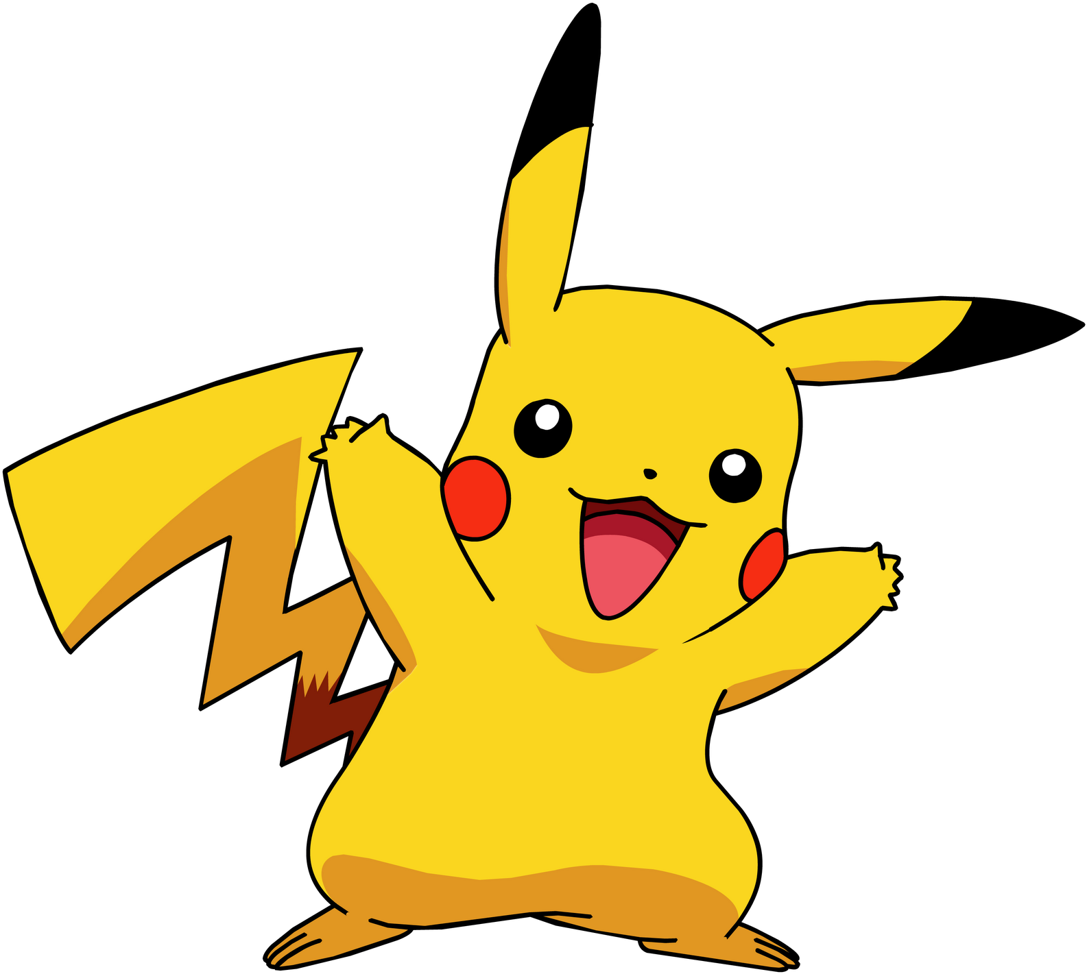 Clipart Pikachu Free Clipart - Pikachu Png (1600x1436)