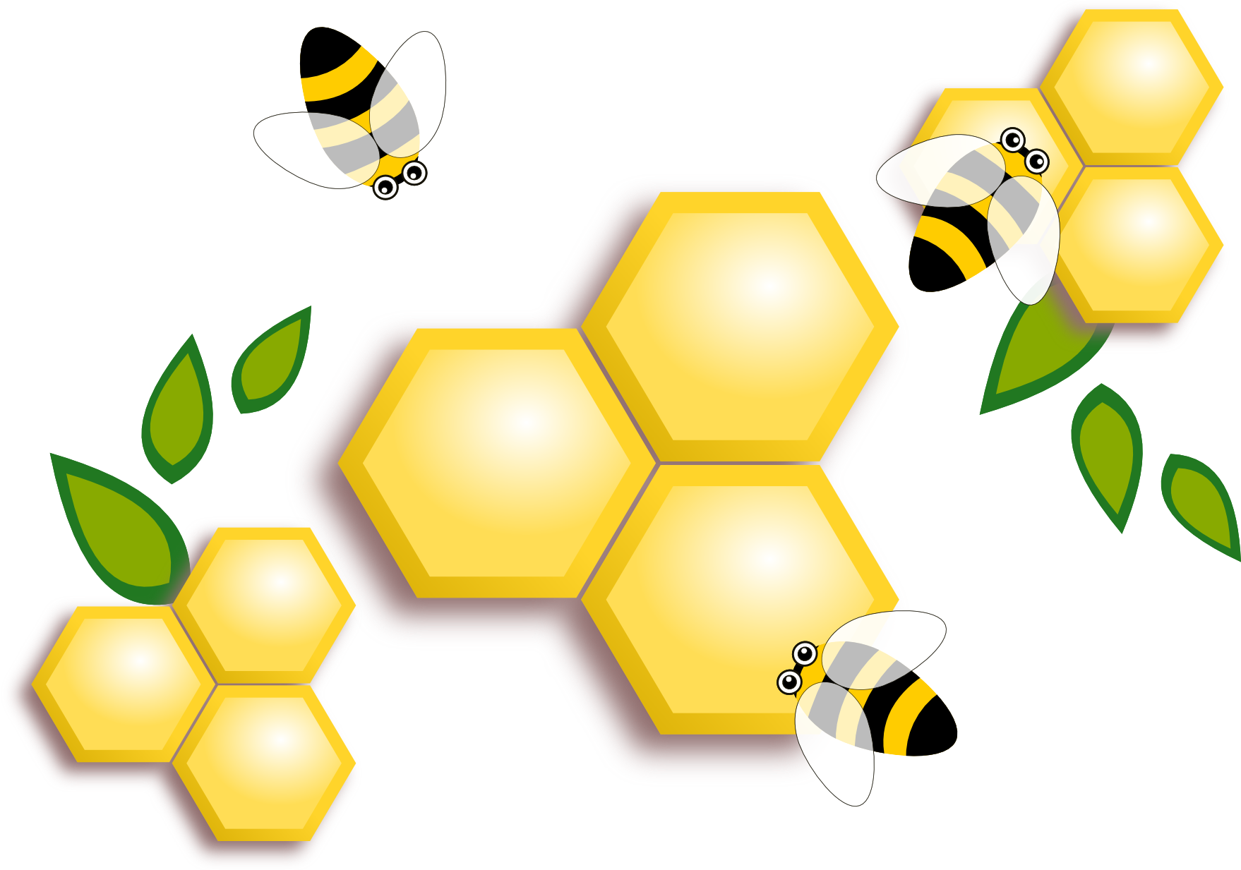 Honey Bee Logos - Bees And Honey Png (1758x1233)