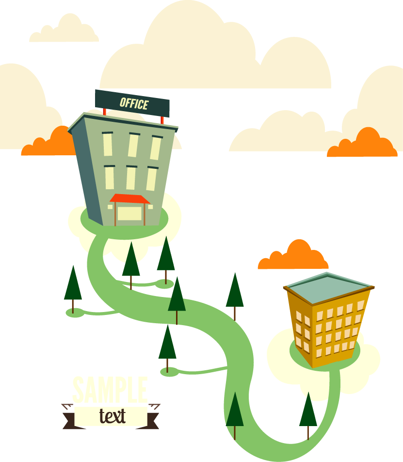 Technology Roadmap Clip Art - Building (831x952)