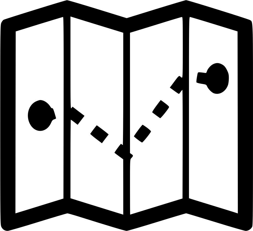 Map Journey Navigate Navigation Plan Road Route Comments - Map Png Icon (981x896)