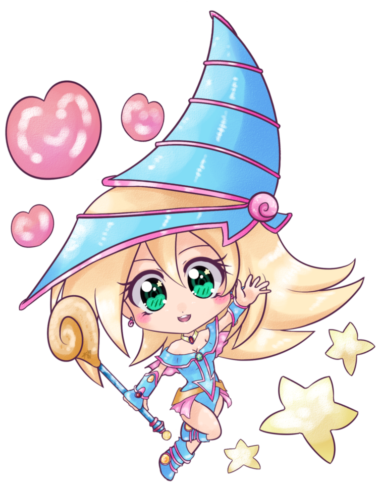 Black Magician Girl By Shinydorayaki - Dark Magician Girl Chibi (804x993)