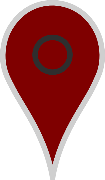 Google Map Pointer Brown Svg Clip Arts 348 X 598 Px - Emblem (348x598)