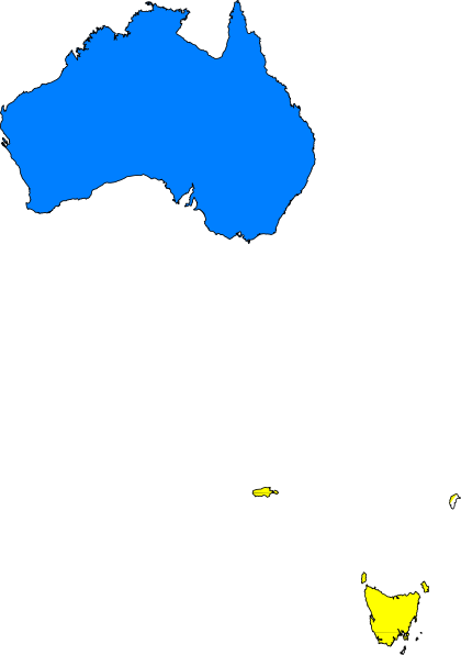 Australia Map Yellow Clip Art At Clker - Australia Map Infographic (420x596)