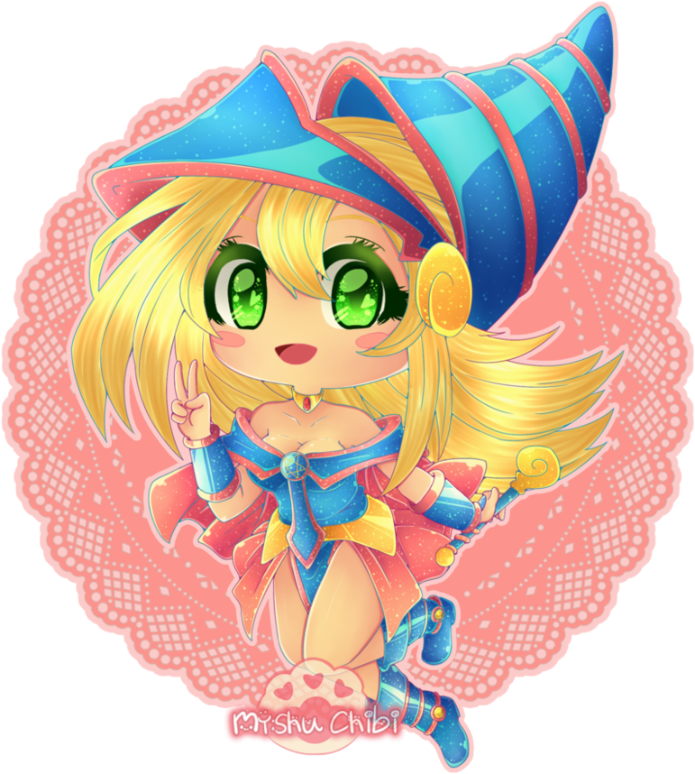 Dark Magician Girl Chibi - Cartoon (875x914)