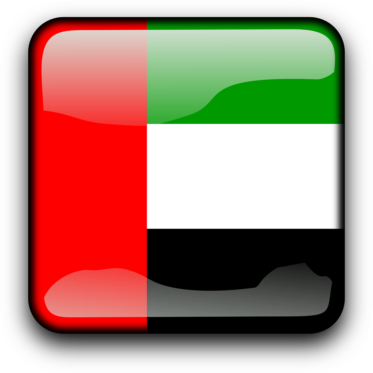 United Arab Emirates - Flag Of The United Arab Emirates (1280x1280)