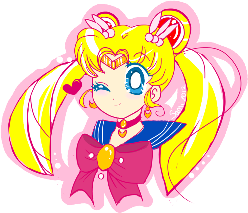 Sailor Moon Chibi Fan Art By Lelittleluna - Sailor Moon (900x745)