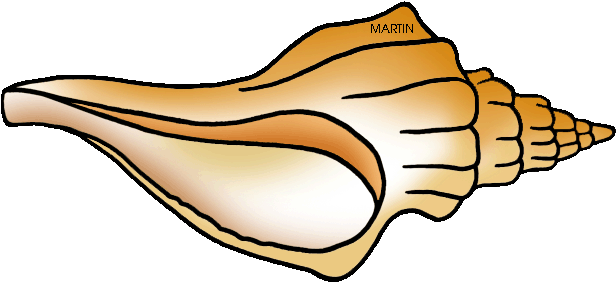 United States Clip Art By Phillip Martin, Florida State - Conch (648x330)