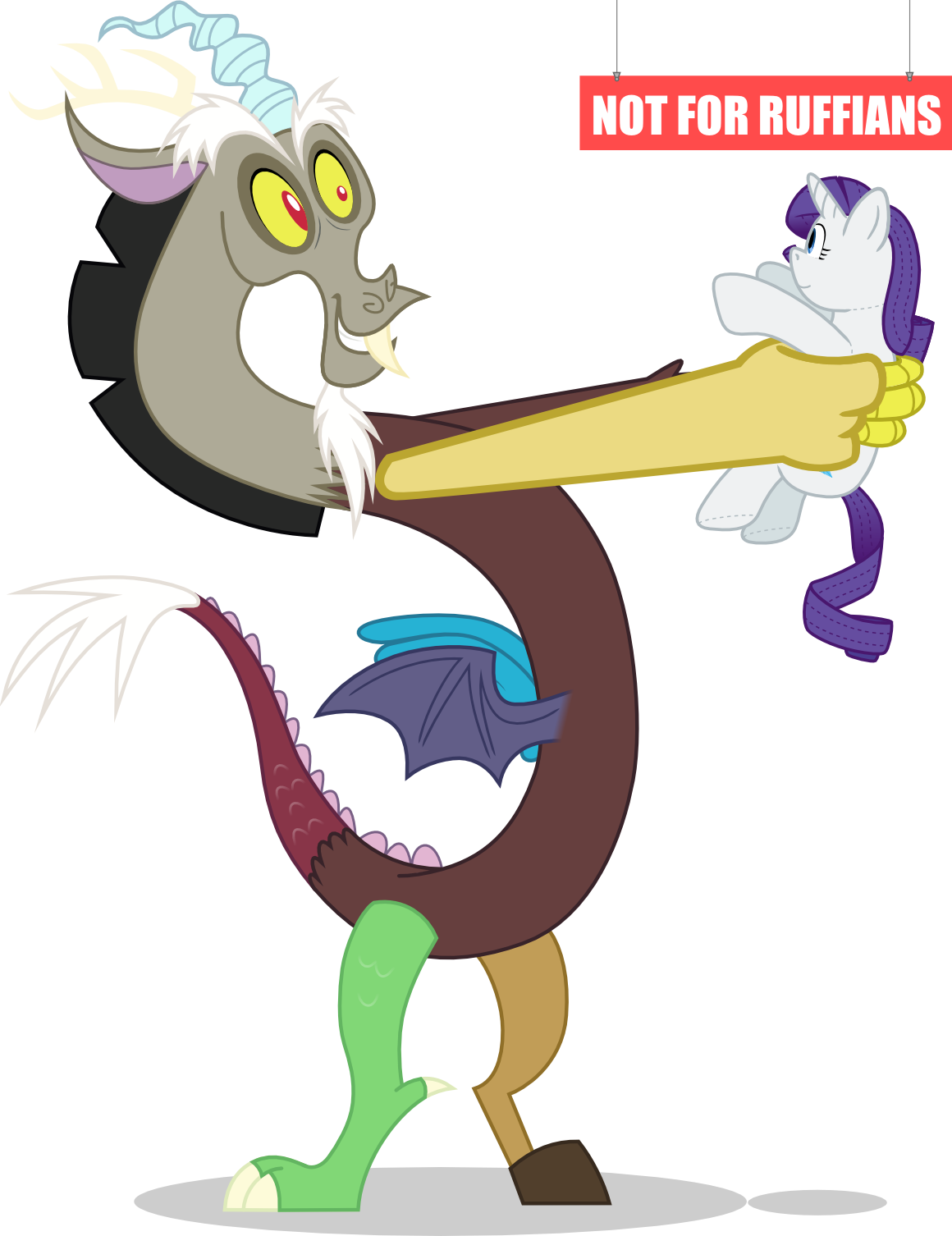 Discord Collects Rarity By Mattyhex Discord Collects - Discord My Little Pony (1160x1506)