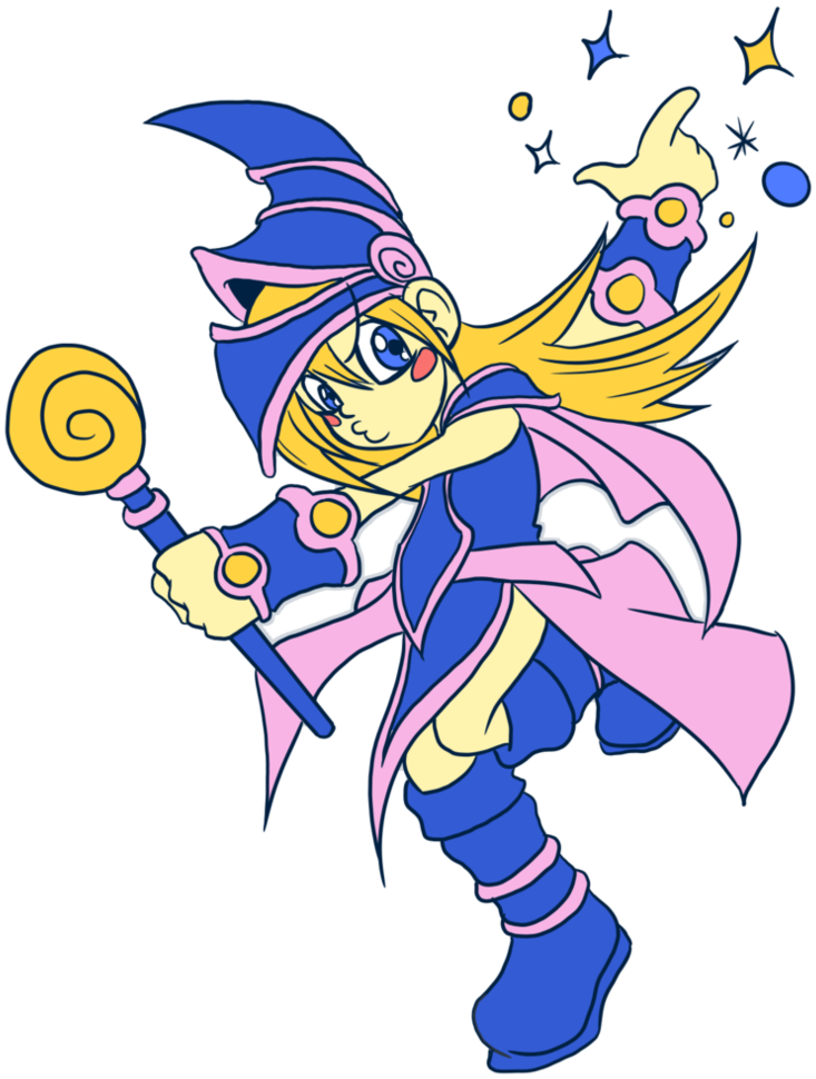 Toon Dark Magician Girl By Atsusakaneytza - Drawing (790x1011)
