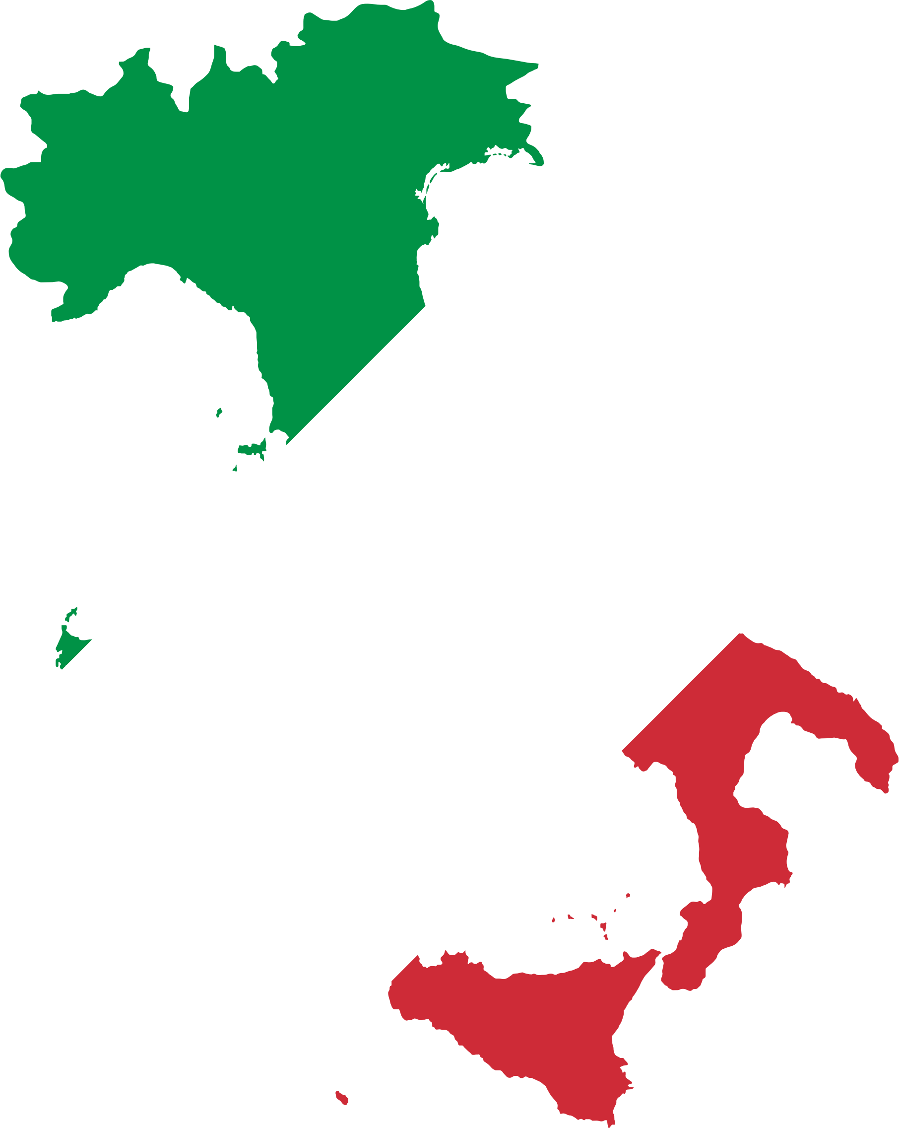 Big Image - Flag Map Of Italy (1812x2272)