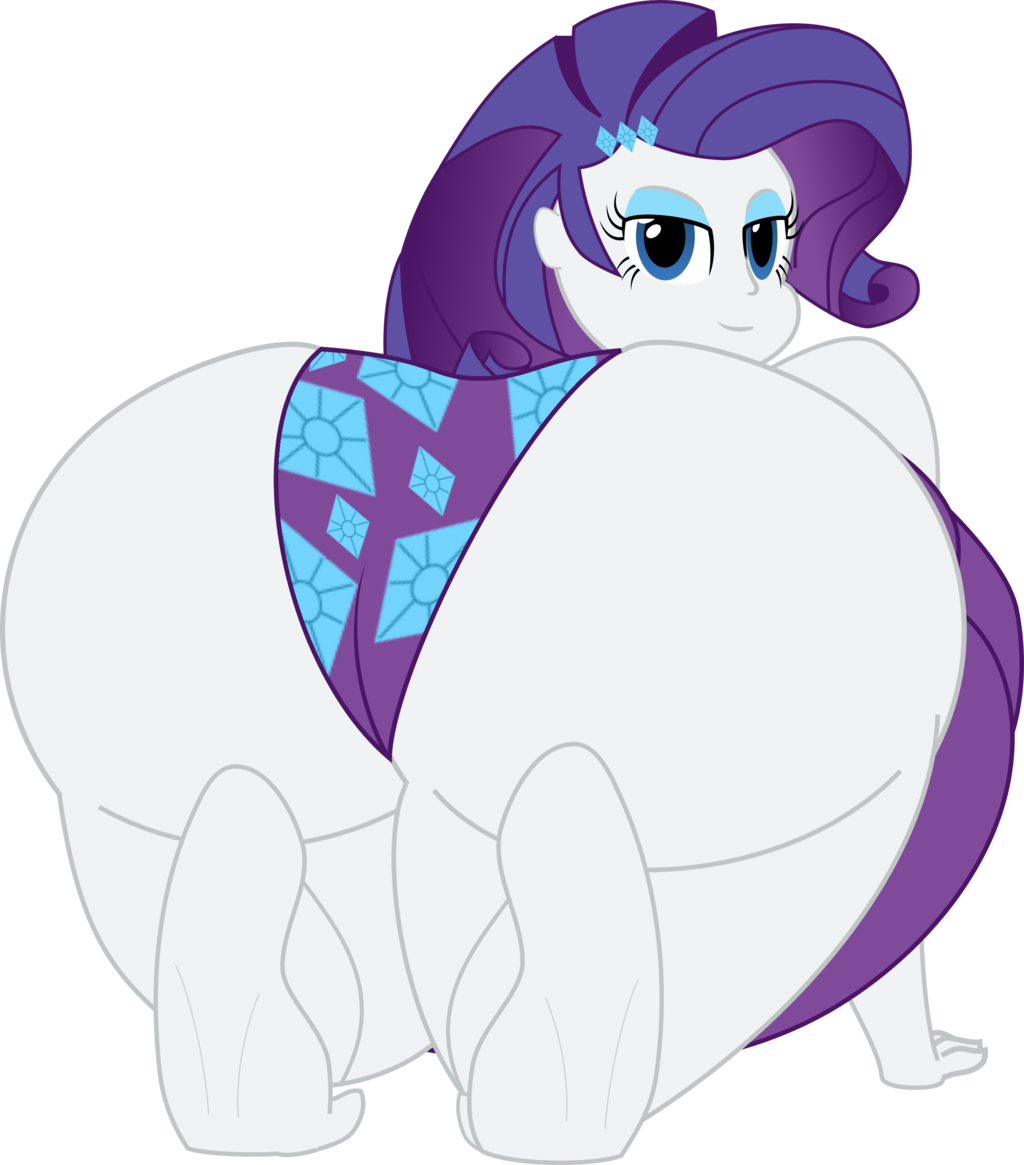 Chubby Eqg Rarity Rear View By Shitigal-artustrarity - Rarity (1024x1165)