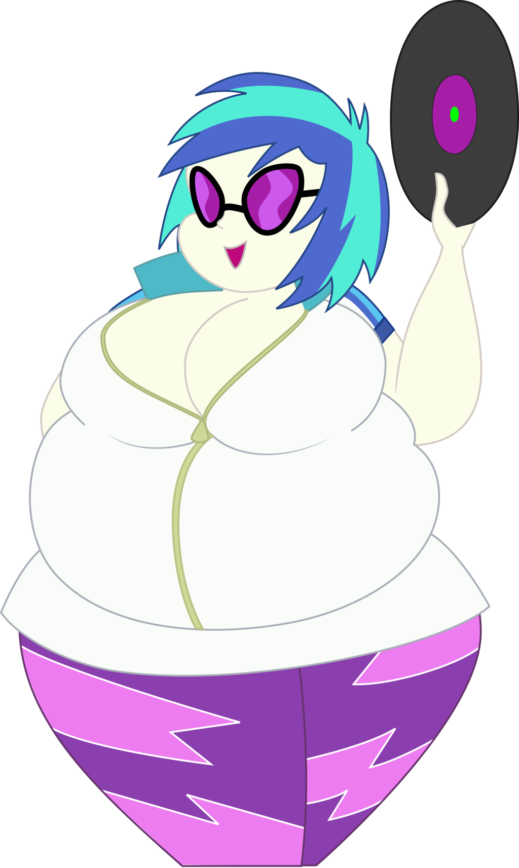 Chubby Eqg Vinyl Scratch By Shitigal-artust - Fat Vinyl Scratch (1024x1713)