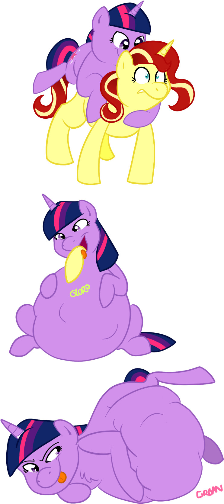 Belly, Digestion, Fat, Fat Fetish, Fetish, Grimdark, - Mlp Vore Twilight Sparkle (847x1833)