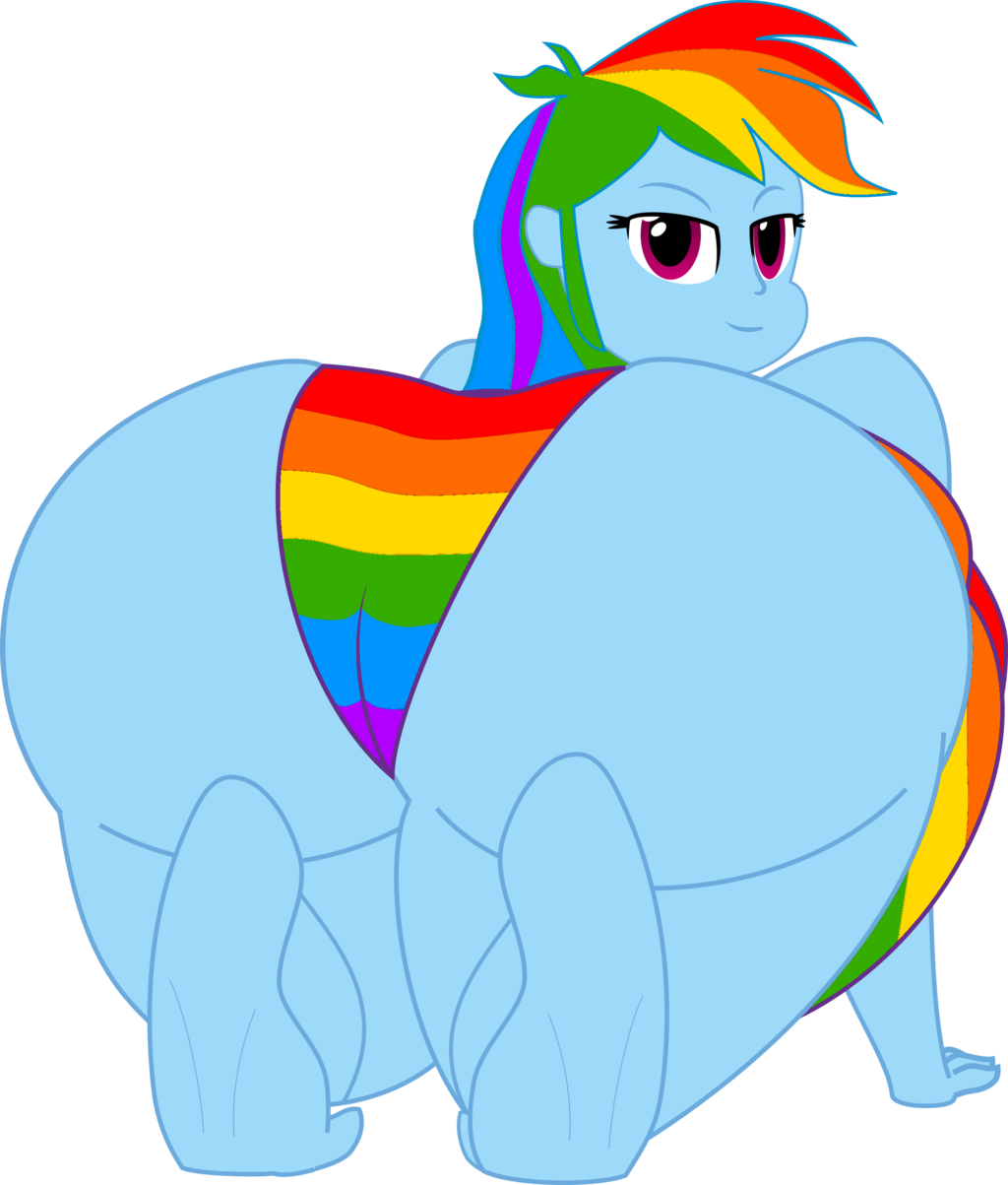 Chubby Eqg Rainbrainbow Dash Ass - Rainbow Dash Butt Inflation.