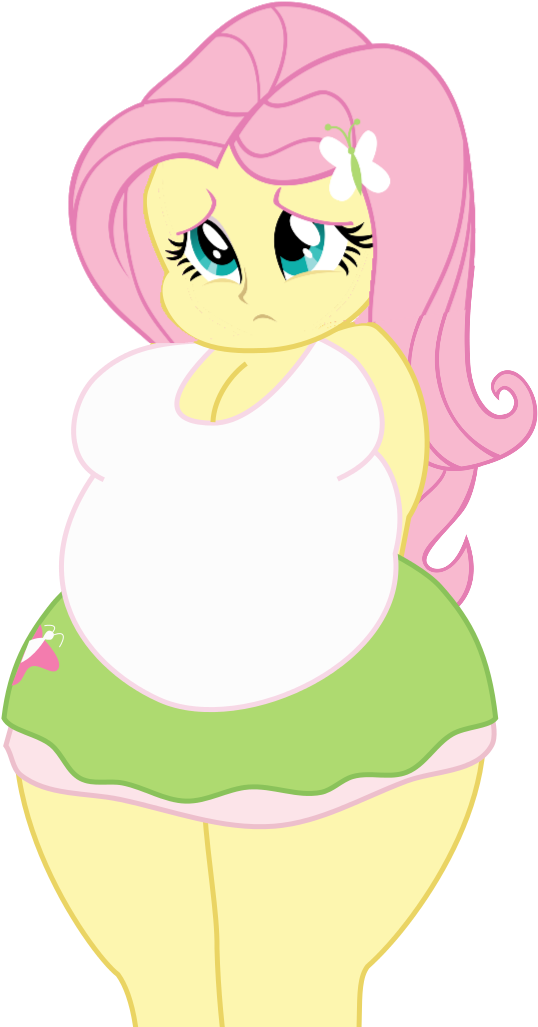 Chubby Eqg Fluttershy By Shitigal Artust - Fluttershy Equestria Girl Fat (744x1052)