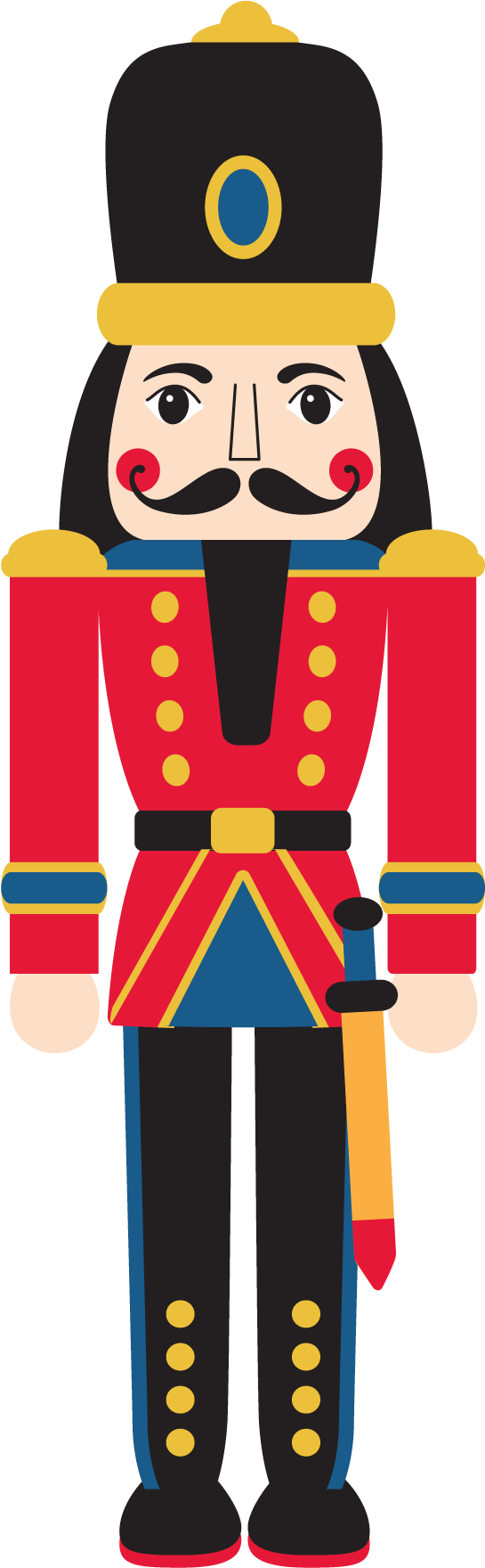 Nutcracker Clipart Png - Nutcracker Png (612x1830)
