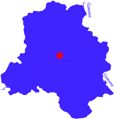 943, Ii Floor, Nehru Road Arjun Nagar, Kotla Mubarakpur, - Delhi Map Png (383x400)