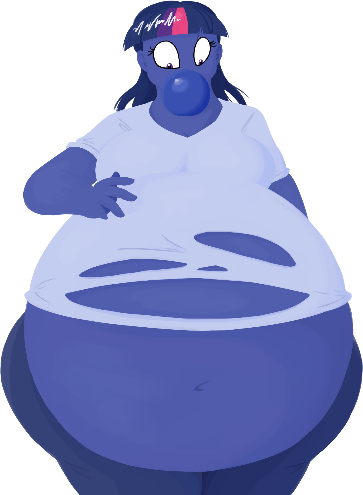 Bigponiesinc, Ask Feedee Twilight, Belly, Big Belly, - Twilight Sparkle Blueberry (1250x1750)