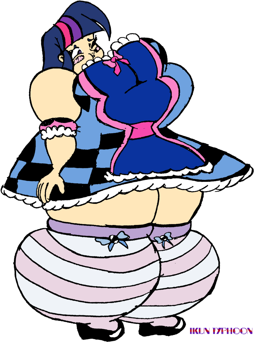 Twilight Inflated In A Blue - Cartoon (900x1175)