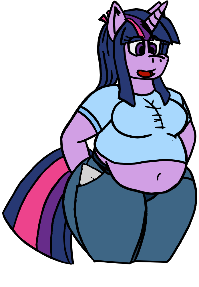 Aaronwolf17, Belly Button, Chubby, Clothes, Fat, Jeans, - Cartoon (787x1042)