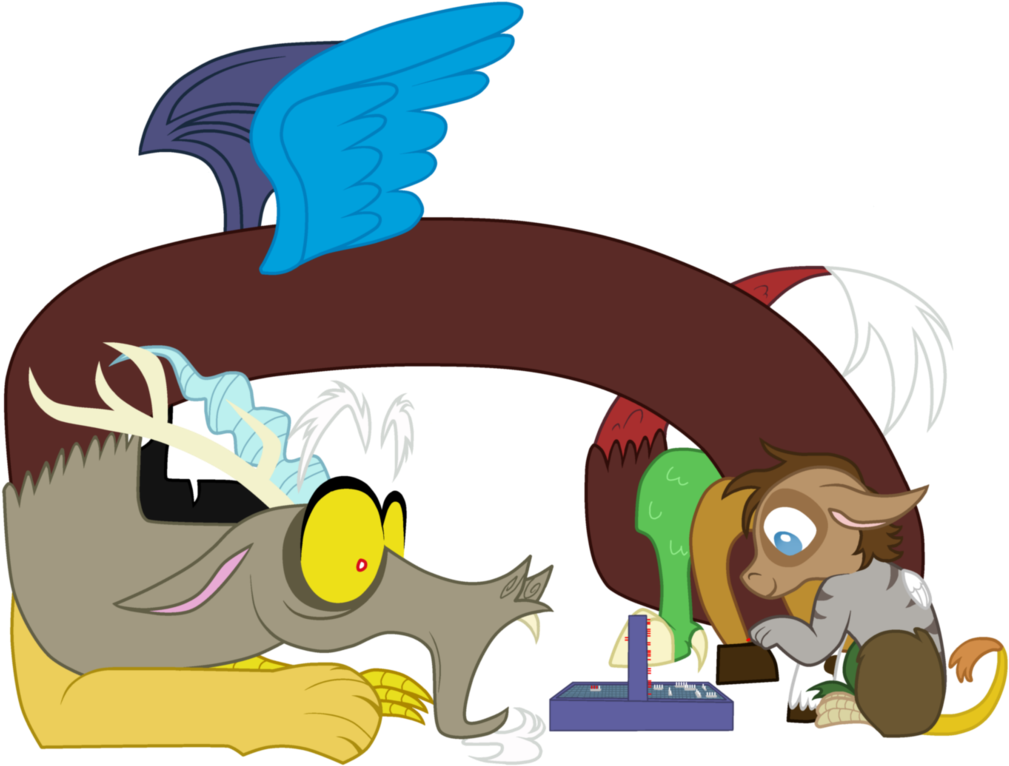 Comish Mlp Discord And Oc By Scintillant-h - Drawing (1024x797)
