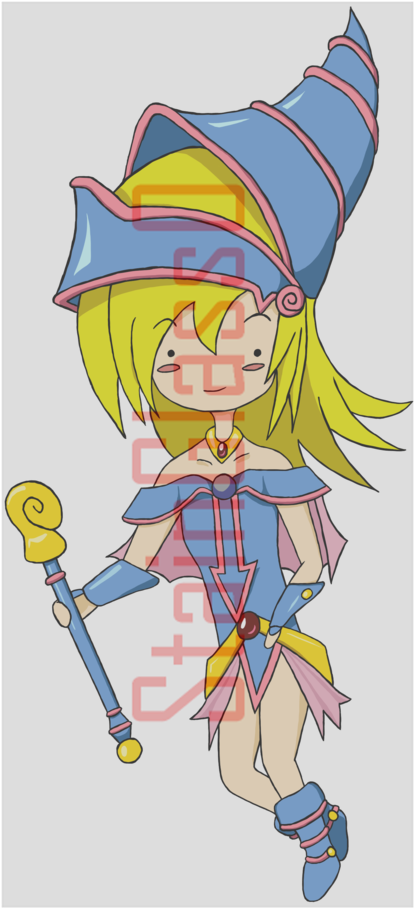 Dark Magician Girl By Stainglass0 - Cartoon (774x1032)