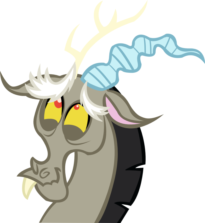 My Little Pony Friendship Is Magic Wikipedia - Discord Vector Mlp Face (856x933)