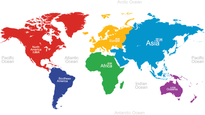 Map Of The World - Wereldkaart Poster Zwart Wit (710x368)