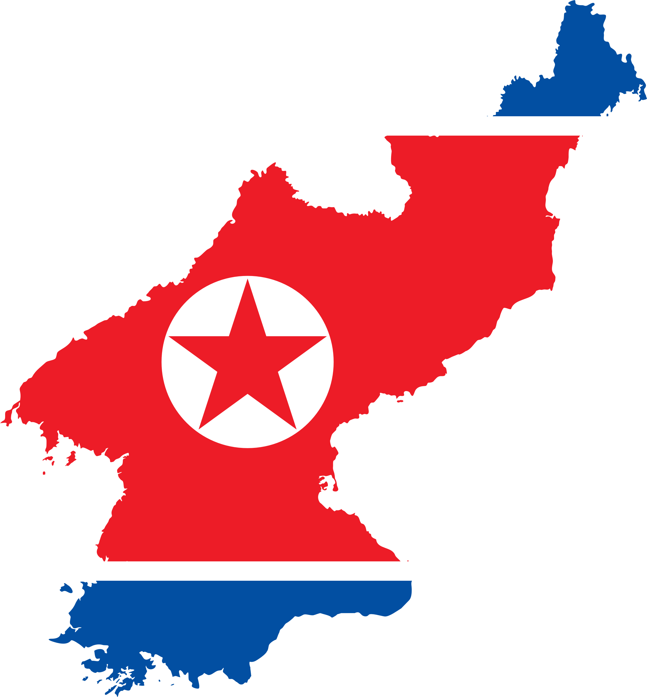 North Korea Map Flag - North Korea Map Flag (2147x2310)
