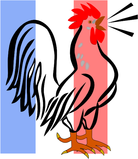 Frenchcock Clip Art At Clker - ไก่ ขัน Png (522x598)