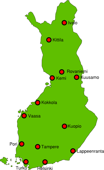 Finland Map Outline 180712 Clip Art At Clker - Small Map Of Finland (366x596)