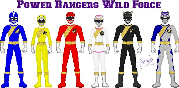Sailortrekkie92 28 20 Power Rangers Wild Force By Ameyal - 9 Power Rangers Wild Force (633x307)