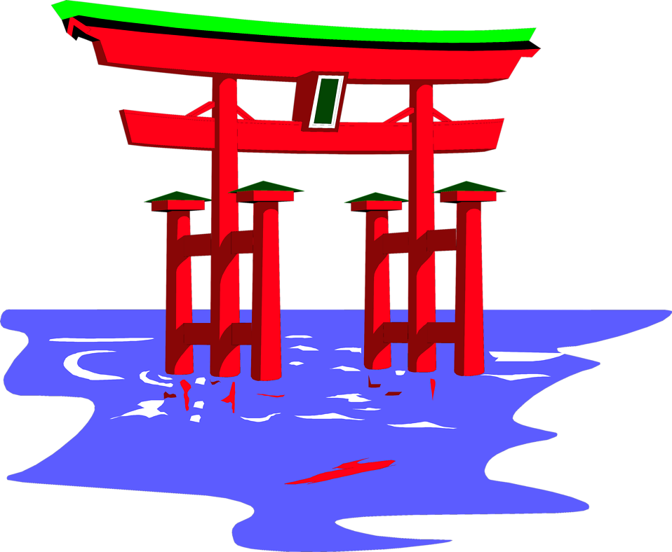 Shrine Clipart - Shrine Clipart Japan (958x788)