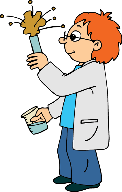Particle Clipart State Matter Pencil And In Color Particle - Scientist With No Background (423x665)