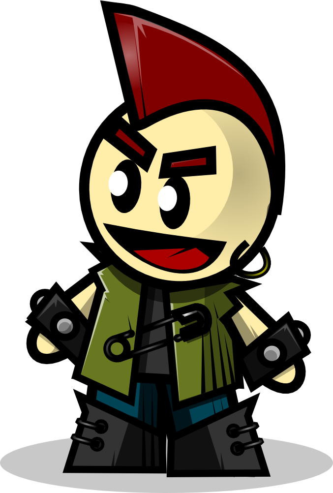 Punk Clipart - Cartoon Punk (677x1002)