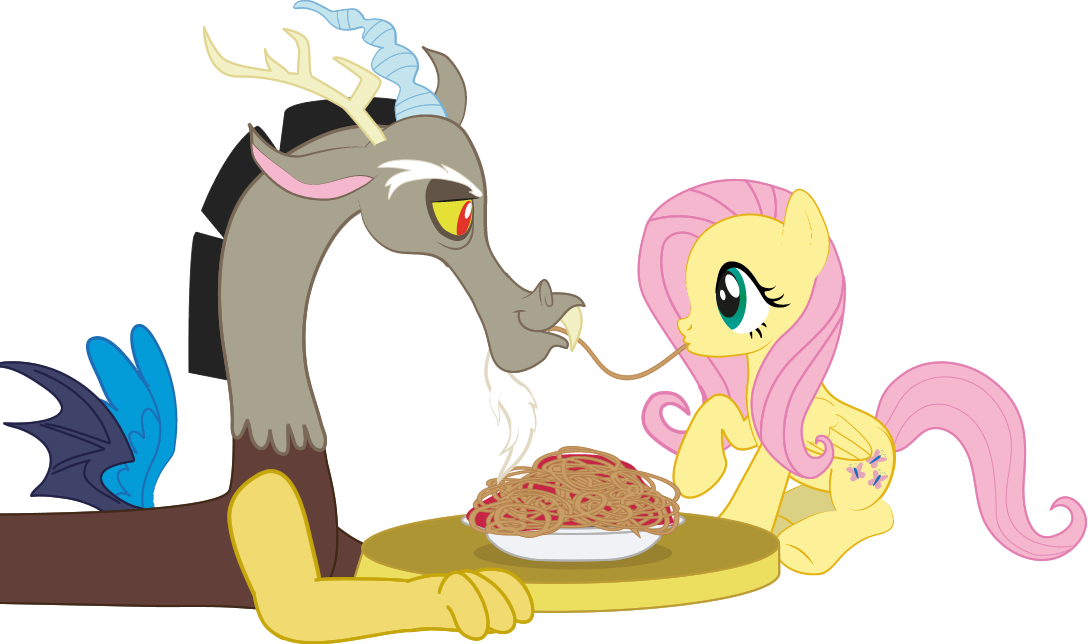 #695531 - Artist - Pinkiepie03, Artist - Raggyrabbit94, - Spaghetti Kiss My Little Pony (1088x644)