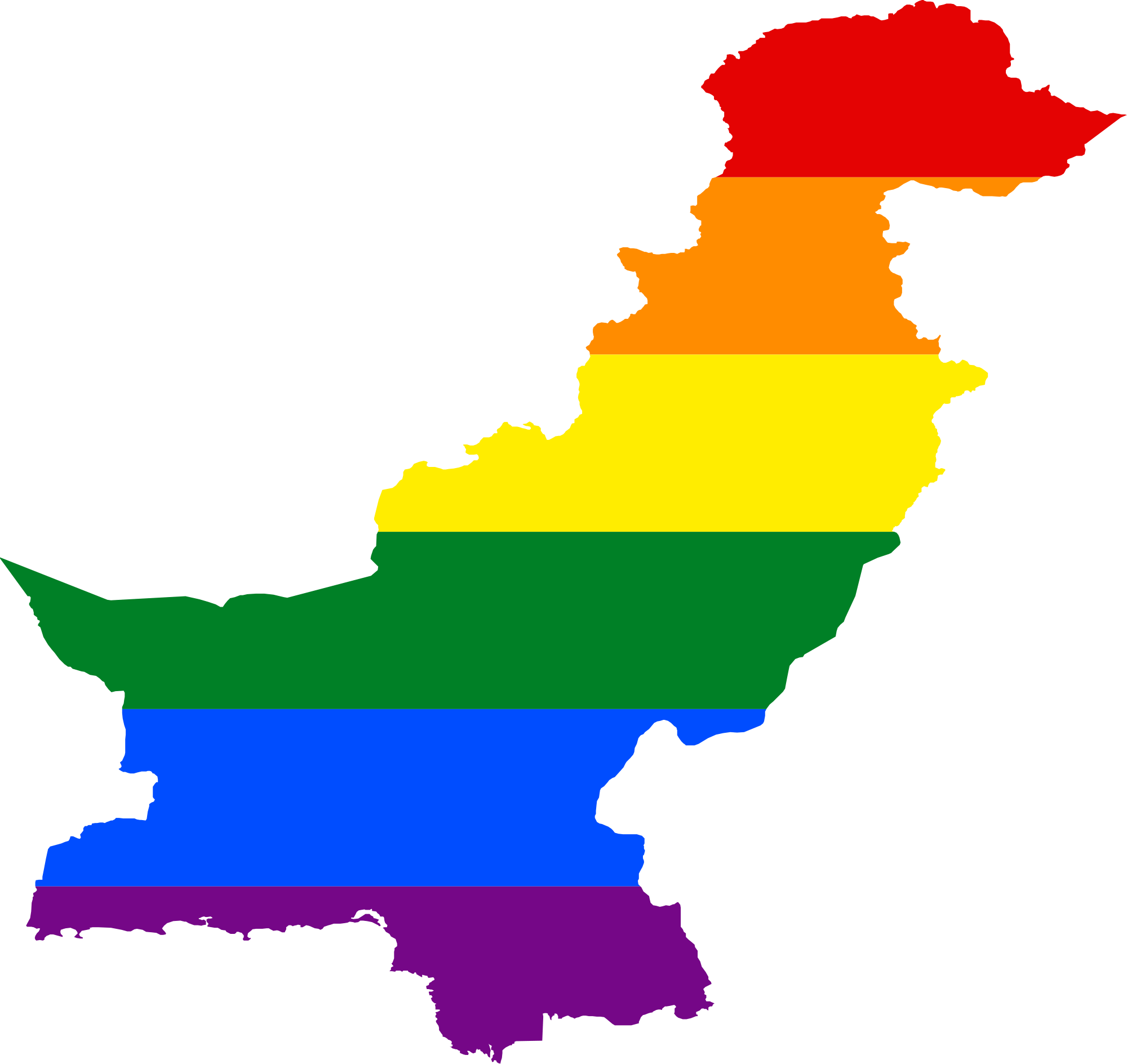 Proud Lgbt Muslims March At Pride In London Photo By - Future Map Of Pakistan (1200x1133)