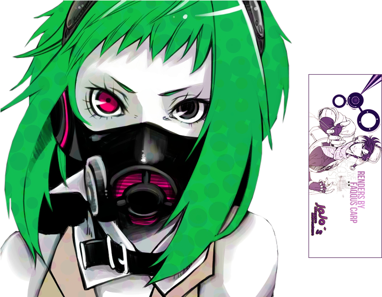 Bigbang27 23 0 Gumi Toxic Mask Render By Faqquscarp - Anime Gas Mask Render (800x600)
