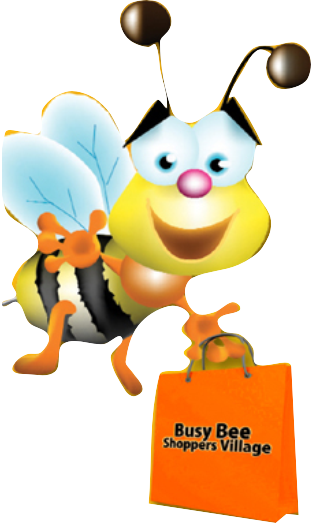 Busy Bee Shoppers Village At Hamilton City Centre Mall - Cartoon (311x523)