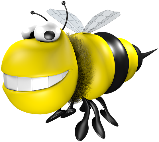 Busy Bee Cliparts 18, Buy Clip Art - Bee Animated Transparent 3d (960x540)