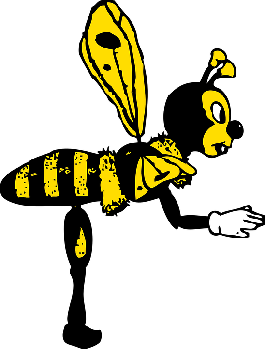Busy Bee Cliparts 16, - Bee Clip Art (548x720)