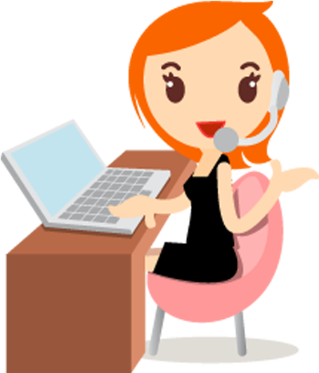 Left Content Image - Clip Art Call Center Agent (880x700)