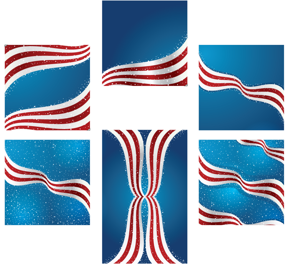 United States Flag Background Vector - American Flag Vector (1000x1000)