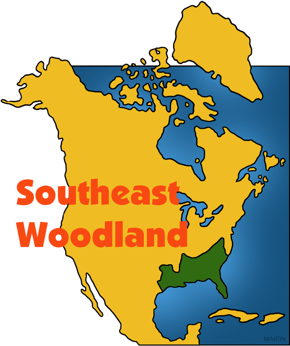 Southeast Woodland Map - Southeast Woodlands Map (612x756)
