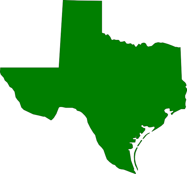 Texas State Outline Clipart (600x558)