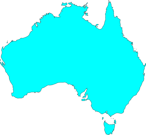 Australia Map Outline Vector (600x554)
